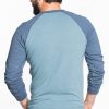 Double Knit Raglan - Maritime Grey and Navy - Image 3