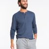 Double Knit Henley - Navy - Image 4