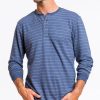 Double Knit Henley - Navy and White Stripe - Image 2