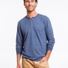 Double Knit Henley - Navy and White Stripe - Image 4