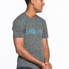 Foggy Letters Graphic Tee - Charcoal - Image 2