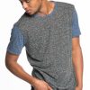 Melange Crewneck Tee - Charcoal Navy Colorblock - Image 4