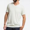 Signature Pigment Dye V-neck - Bleached Aqua - Image 2
