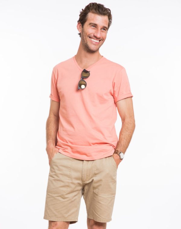 Signature V-neck - Canyon Clay