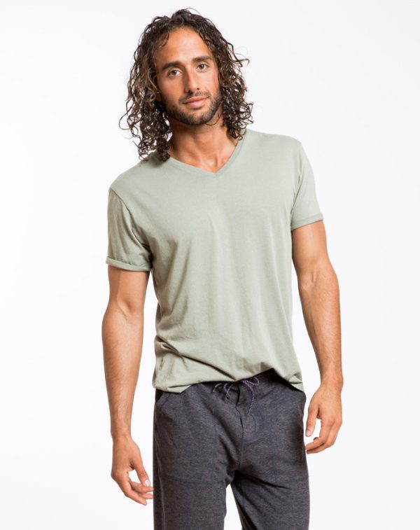 Signature V-neck - Sea Spray