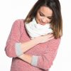 Double Knit Scarf - Cream - Image 4
