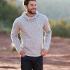 Cowlneck Hoodie - Heather Grey - Image 3