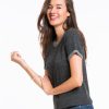 Shortsleeve Nina Sweatshirt - Charcoal - Image 2
