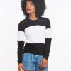 Colorblock Sweatshirt - Black and White - Image 3
