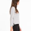 Breton Striped Shirt - Grey and White Stripe - Image 2