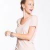 Slub V-Neck - Dusty Pink - Image 4