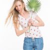 Slub V-neck - Watermelon Print - Image 4
