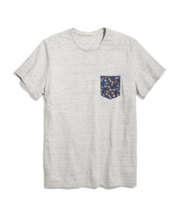 Signature Pocket Tee in Ash Heather