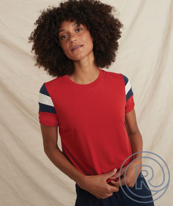 Re-Spun Banks Tee in Salsa