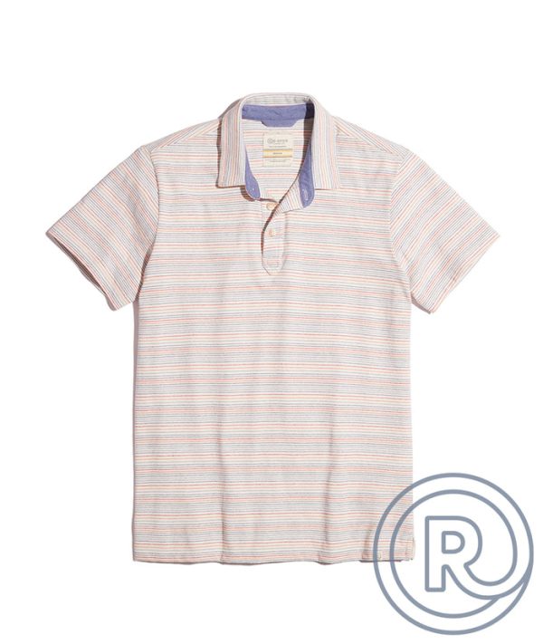 Re-Spun Polo in Multi Stripe