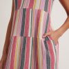 Corinne Maxi Dress in Multi Stripe - Image 3