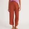 Corinne Wide Leg Pant in Burnt Siena - Image 3