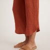 Corinne Wide Leg Pant in Burnt Siena - Image 5