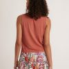 Hemp Cotton Tank in Burnt Sienna - Image 3