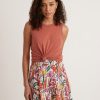 Hemp Cotton Tank in Burnt Sienna - Image 2
