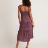Selene Smocked Tiered Maxi Dress in Geo Floral Print - Image 5
