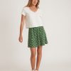 Rhea Lace Trim V-Neck Tee in Antique White - Image 5