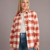 Riley Overshirt in Rust/Cream - Image 2