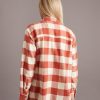 Riley Overshirt in Rust/Cream - Image 5