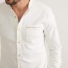 Banded Collar Stretch Selvage Shirt - Image 3