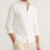 Banded Collar Stretch Selvage Shirt - Image 2
