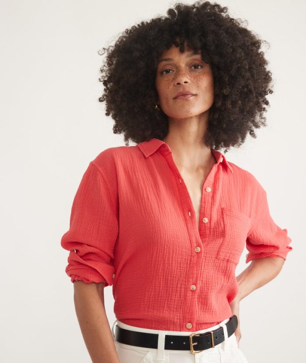 Abbey Double Cloth Button Down