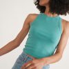 Lexi Rib Sun-In High Neck Crop Tank - Image 2