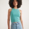Lexi Rib Sun-In High Neck Crop Tank - Image 3