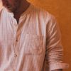 Banded Collar Stretch Selvage Shirt - Image 2