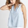 Sheri Tank in Chambray Stripe - Image 2