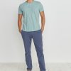 Shortsleeve Henley in Surf Green - Image 3