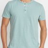 Shortsleeve Henley in Surf Green - Image 4