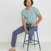 Shortsleeve Henley in Surf Green - Image 5