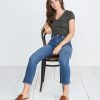 V-Neck in Moss Nep - Image 4