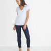 Slub V-neck - Halogen Blue - Image 2