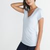 Slub V-neck - Halogen Blue - Image 3