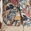 Short Sleeve Printed Resort Shirt in Natural Floral Print - Image 5