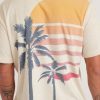Short Sleeve Terry Out Resort Shirt in Creme Brulee Print - Image 4