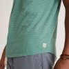 Saddle Hem Pocket Tee in Deep Sea Stripe - Image 8