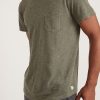 Saddle Hem Pocket Tee in Dusty Olive - Image 4