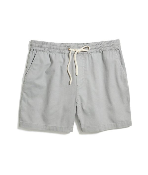5" Saturday Canvas Short in Light Grey