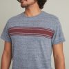 Signature Crew Graphic Tee in Heather Blue Neps - Image 3