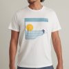 Signature Crew Graphic Tee in Natural - Image 2