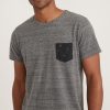 Signature Pocket Tee in Heather Grey Neps - Image 2