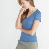 V-Neck in True Denim - Image 2